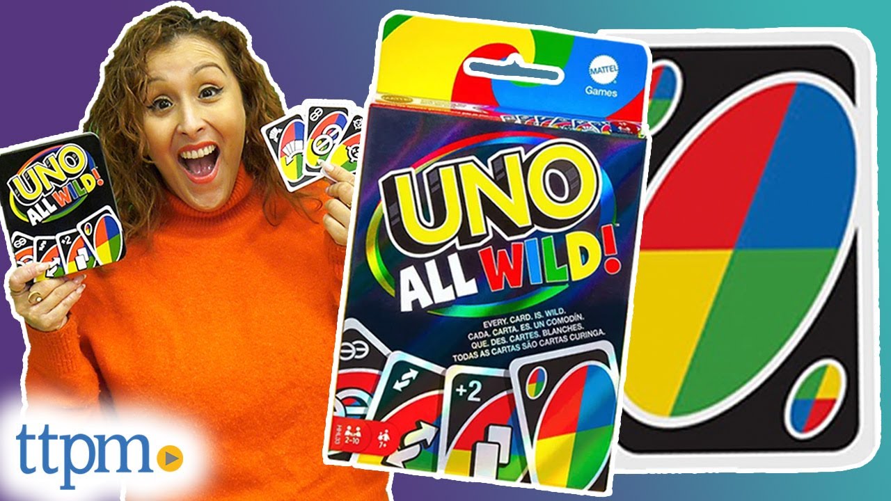 Mattel games Uno All Wild Card Game Multicolor