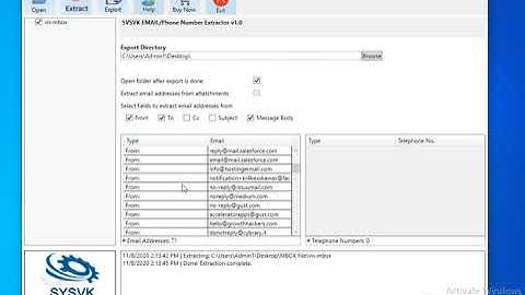 Extract Email Addresses from MBOX File