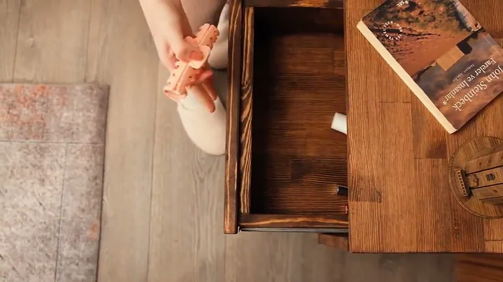 Floating Nightstand With Drawer, Solid Wood Bedside Tables, Mid Century Table, Nightstand by Oshoom