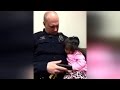 2-Year-Old Girl Falls Asleep in Cop's Arms After He Offered to Babysit