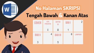 Buat Nomor Halaman Skripsi di Tengah Bawah dan Kanan Atas di Word