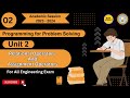 PPS 2.2 Relational Operators And Assignment Operators | Programming for Problem Solving