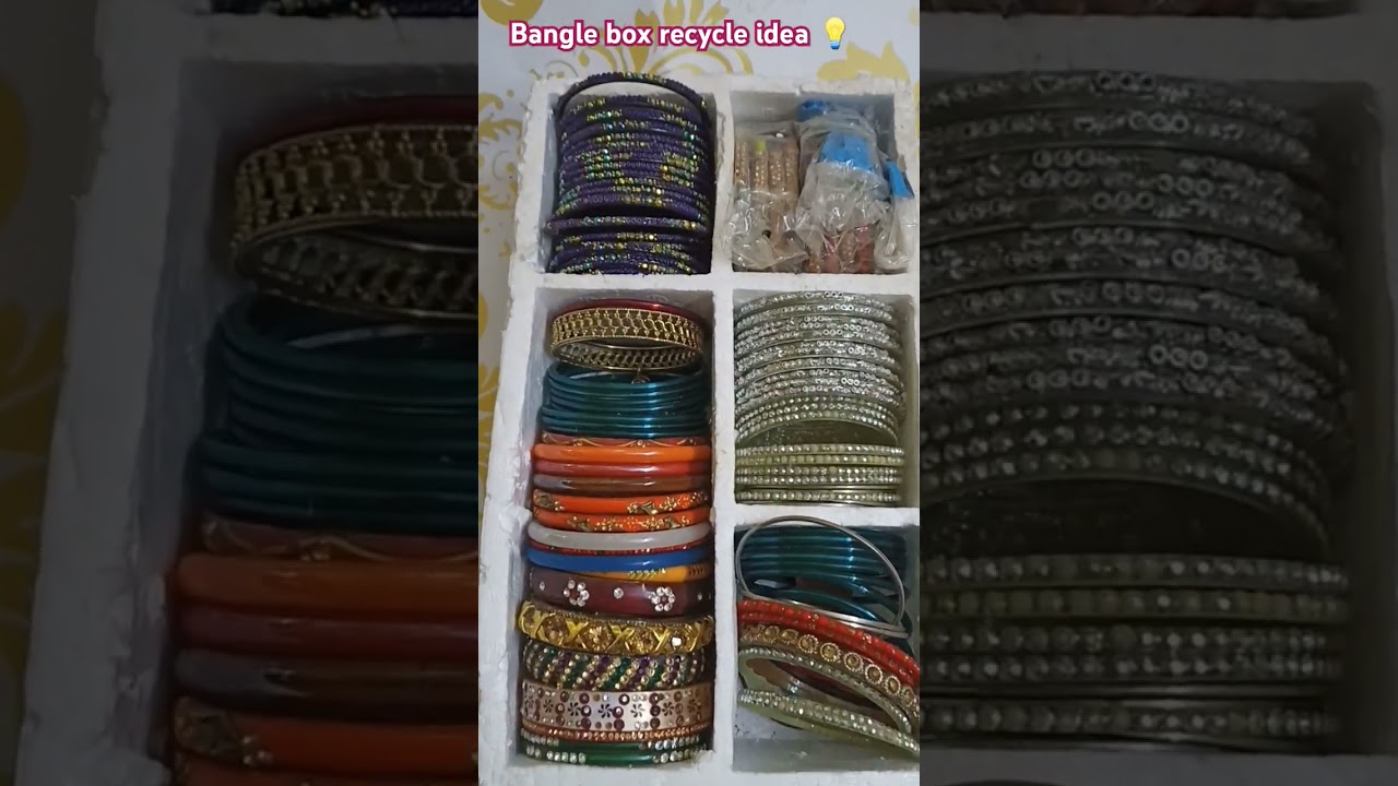 no cost bangle box ,old box recycle 💡 Idea 