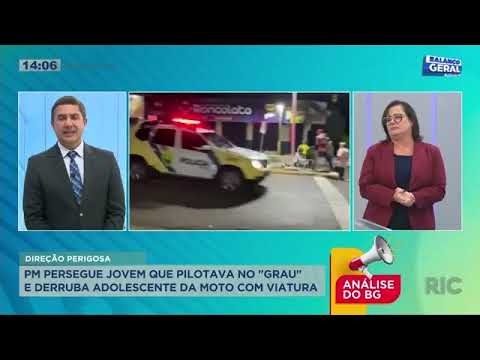 Adolescente de 17 anos tenta fugir de abordagem mas leva ‘voadora’ de policial
