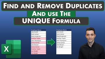 Excel Tips - Find and Remove Duplicate Data and Utilize the UNIQUE Function for Unique Lists