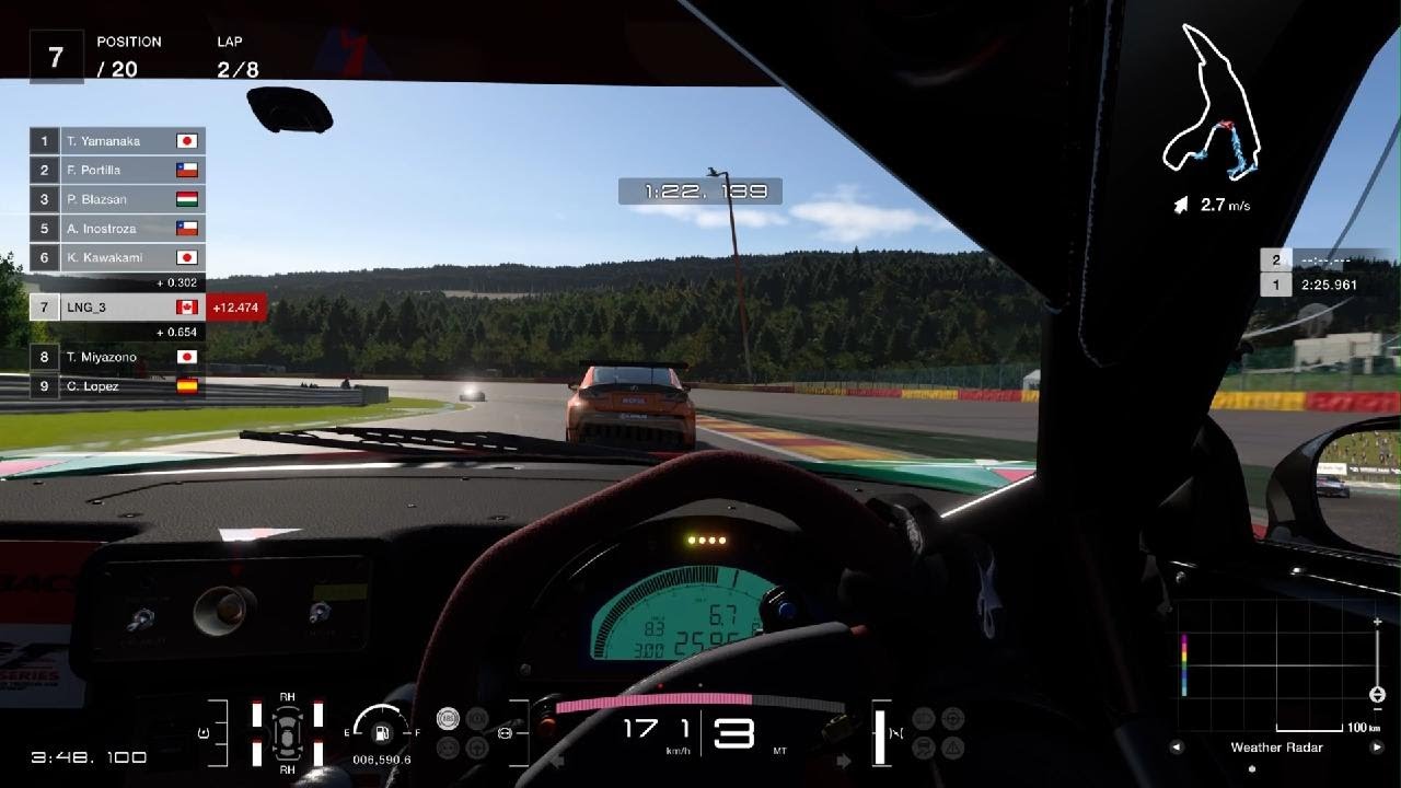 GT7 - Weekly Challenges - World Touring Car 700 - Spa-Francorchamps - Honda NSX GT500 ’00