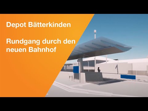 Depot Bätterkinden: Rundgang durch den neuen Bahnhof