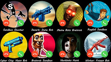 Sandbox Shooter,Desert: Dune Bot,Meme Bots Brainrot,Ragdoll Sandbox,Cyber City: Neon Bot,Brainrot Sa