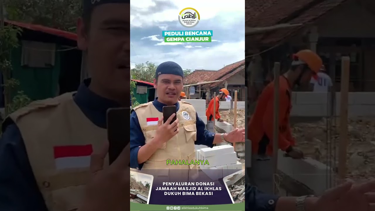 ⁣Dok. Penyaluran Donasi Peduli Gempa Cianjur - Jawa Barat Untuk Pembangunan Musholla