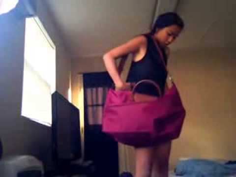 le pliage expandable travel duffel nylon weekender