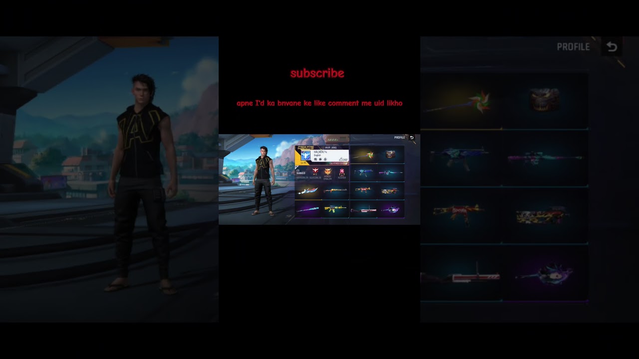 Free fire player profile 