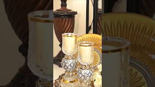 DIY Crystal Candle Holder Duo #shorts