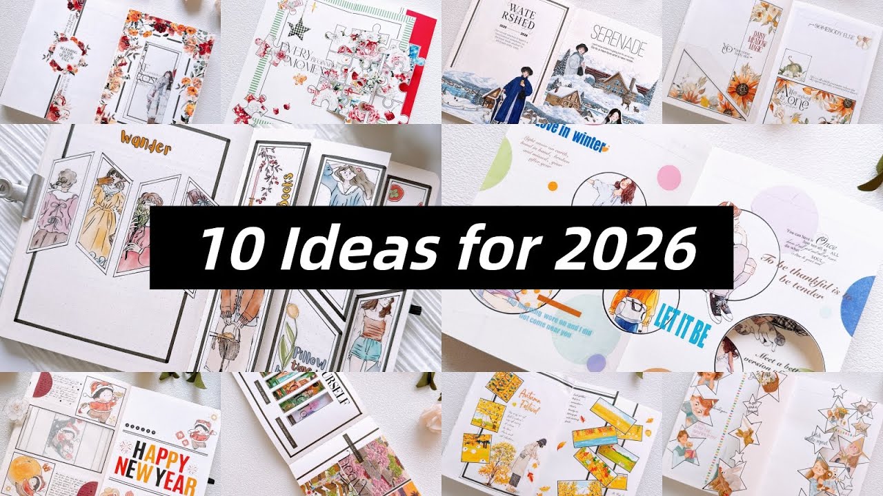 10 идей для ведения дневника на 2026 год | Простые, креативные и практичные | Магазин декоративно...