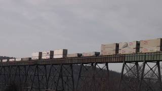 CN 121 at the Salmon River Trestle