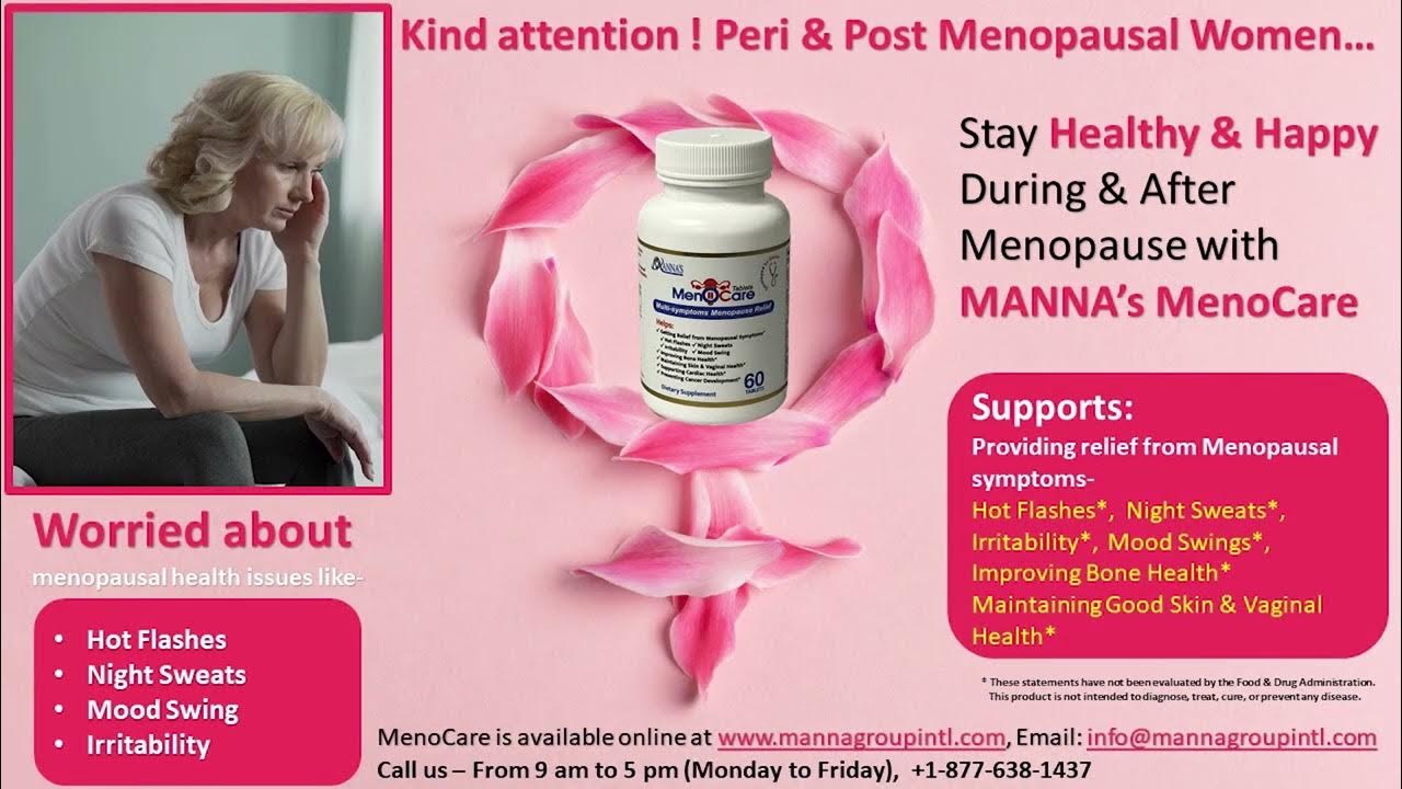 Stay Healthy & Happy During & After Menopause with MANNA’s MenoCare