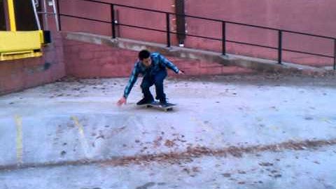 Kickflip off loading dock