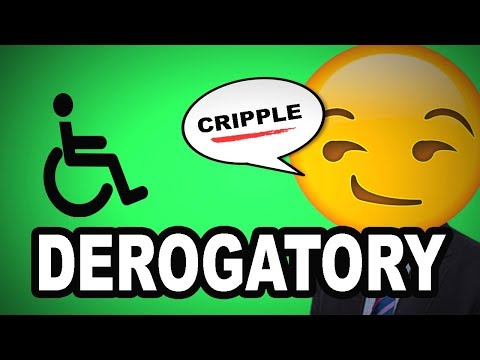 🖕 Learn English Words - DEROGATORY - Meaning, Vocabulary Lesson with Pictures and Examples