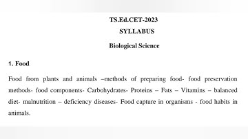 TS Edcet 2023 Syllabus|| BEd|| Methodology