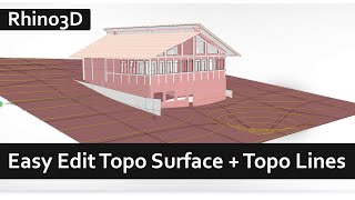 The quickest way to Model/Edit Topography Surface Rhino 3D Solid PointsOn Topo Lines, Record History