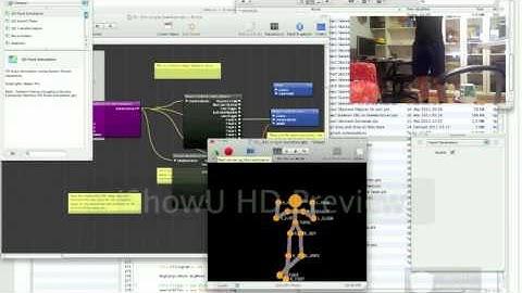 Kinect + Quartz Composer first try