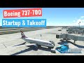 Flying a British Airways Boeing 737 from London Heathrow Airport | Starup &amp; Takeoff | PMDG | MSFS