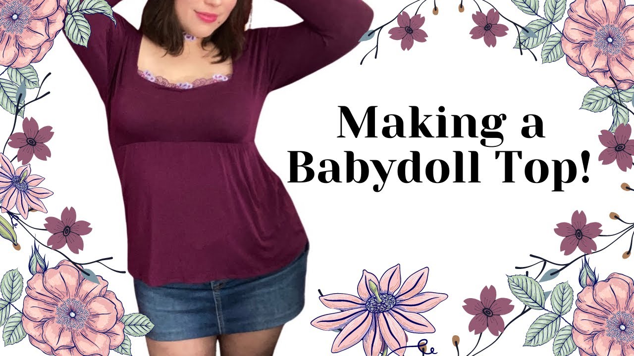 Making a Beautiful Babydoll Top! 🦋 (Y2K, Fairy Grunge, Early