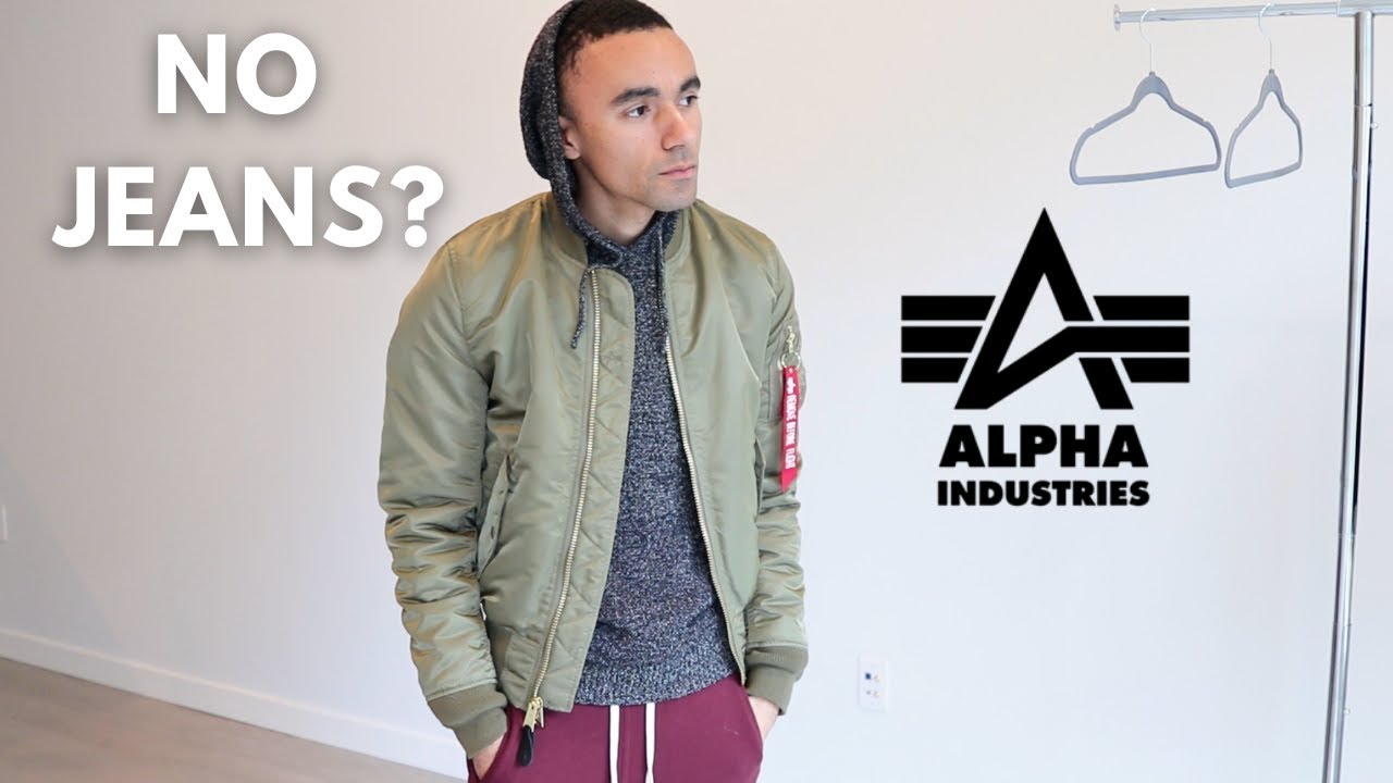 Alpha MA-1 ジャケット yt How To Style Alpha Industries MA-1 Slim Fit Bomber Jacket - YouTube