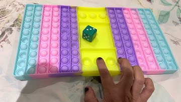 Pop it as ludo | ludo as pop it | two player pop it  | dice learning for kids
