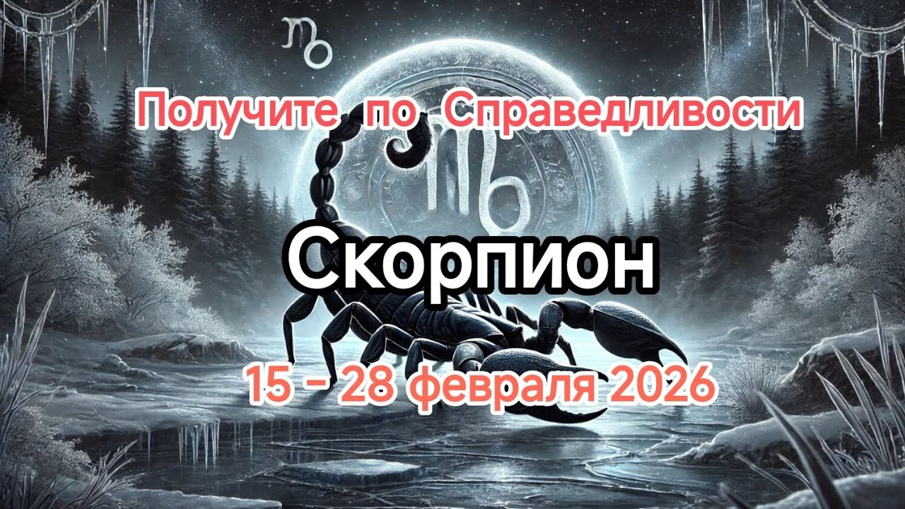 СКОРПИОН ✨❄️15 - 28 февраля 2026❄️✨Тароскоп 🦂