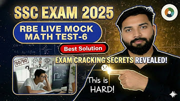 🔥RBE Live Mock 6 Maths | Oliveboard CGL Mains 2025 | Topper Level Solution #ssc #maths #exam