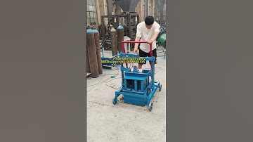 Yuewei 2-45 cement block making machine#foryou  #cementbricks #brickmakingmachine #shorts