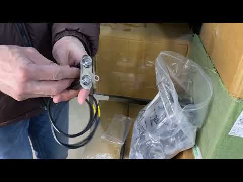 Панель из 2-х выключателей с трехжильным кабелем (45 см) на каждый выключатель, синяя подсветка, 12/24, видео 1