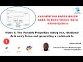 Video 5: The Variable Properties dialog box, relational data forms and codebook in EpiData Manager.