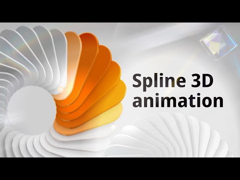 Modern Abstract Loop 3D Effect⭐✨  | Spline tutorial | in 20min