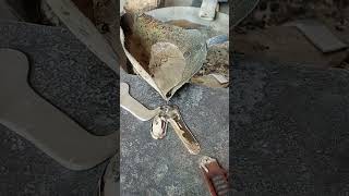 Damage plate repair #battery #batteryrepair #welding #stickwelding