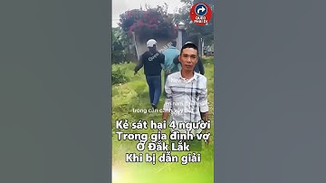 Kẻ sát hại 4 người trong gia đình vợ cúi đầu khi bị dẫn giải #tintuc