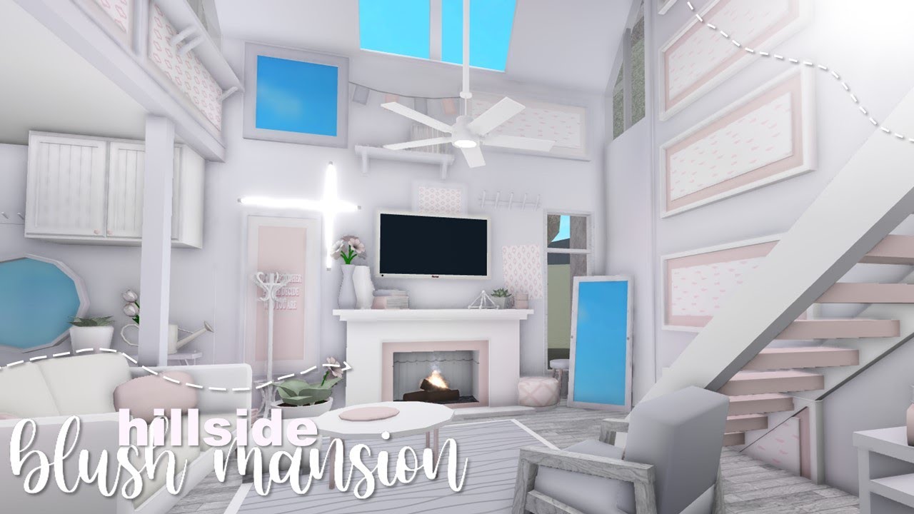 BLOXBURG hillside blush mansion 125k l tour + speedbuild ♡ YouTube