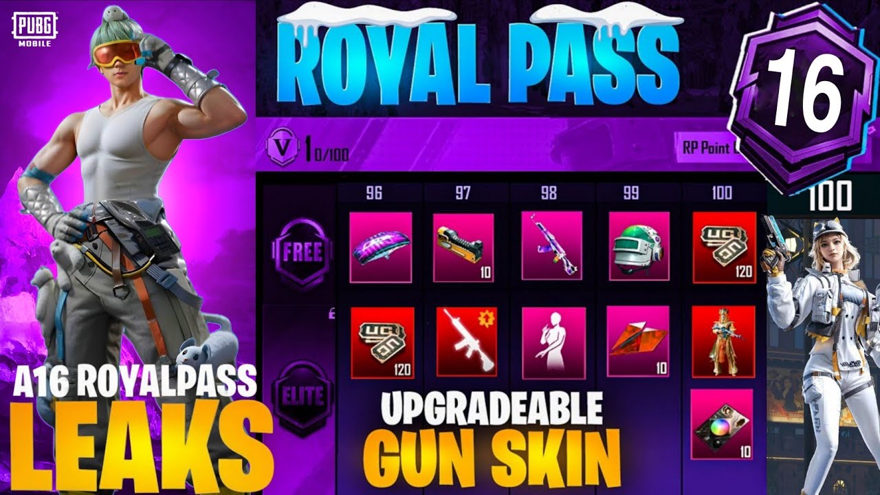 A16 Royal Pass Leaks | A16 Royal Pass 1 To 100 Rp Rewards | | A16 Royal Pass Release date | PUBGM