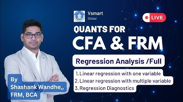 Regression Analysis One Variable FRM and CFA