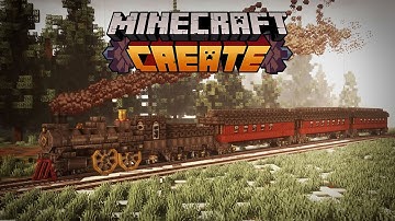 Vintage TRAIN CARRIAGE in Create Mod 🚂 | Train Tutorial