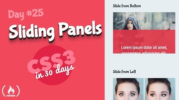 Sliding Panels: CSS Tutorial (Day 25 of CSS3 in 30 Days)