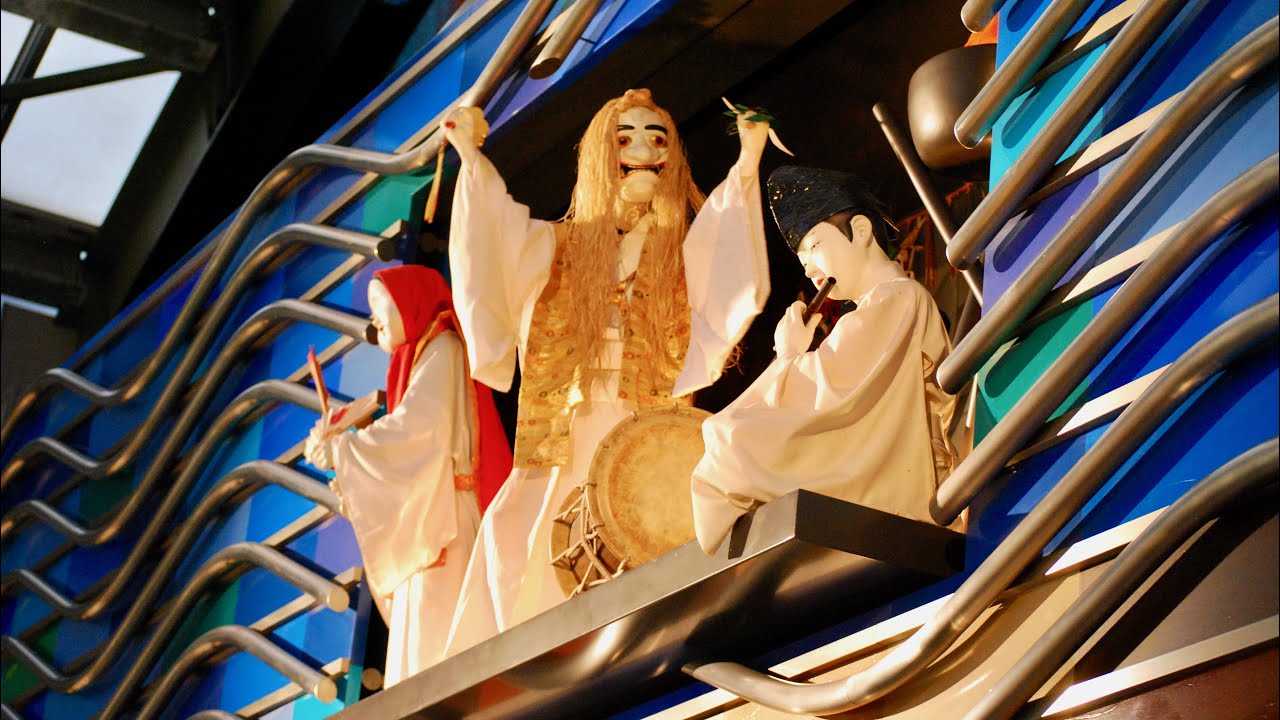 【4K・高音質】宮崎空港 からくり時計「夢かぐら」