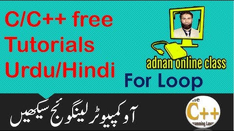 For Loop in C/C++|C/C++ Tutorial for beginners in urdu/hindi