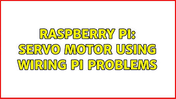Raspberry Pi: Servo motor using wiring Pi problems
