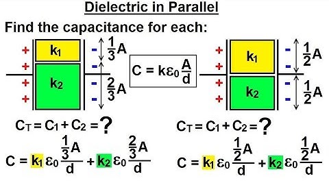 Physics - E&M: Ch 39.2 Capacitors & Capacitance Understood (18 of 27) Dielectric in Parallel