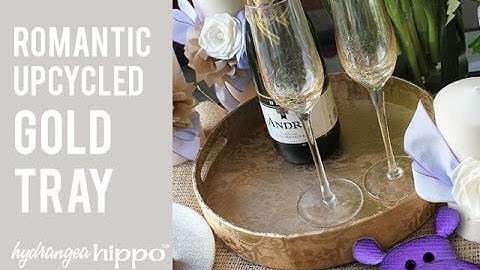 How to Make a Gilded Tray - Upcycle Project