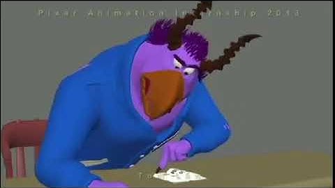 |Monsters University| Brock Pearson Test Animation with Sound Part 2