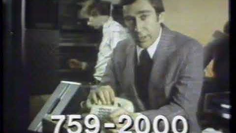 1979 Control Data Institute "Computers are changing the world - Tomorrow Tomorrow" TV Commercial