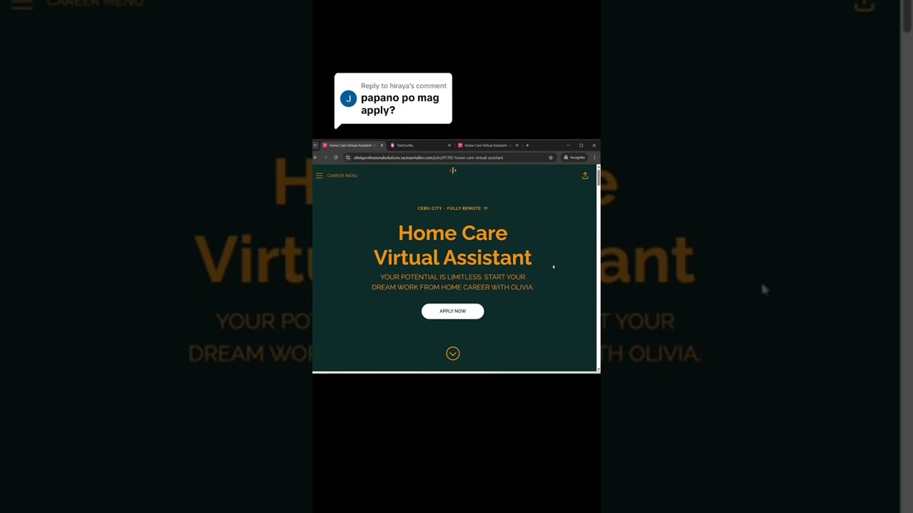 How to Apply at Olivia Professional Solutions | Work From Home VA 