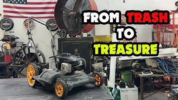 Putting a BRAND NEW Briggs Motor on A Blown Up Poulan Pro Push Mower